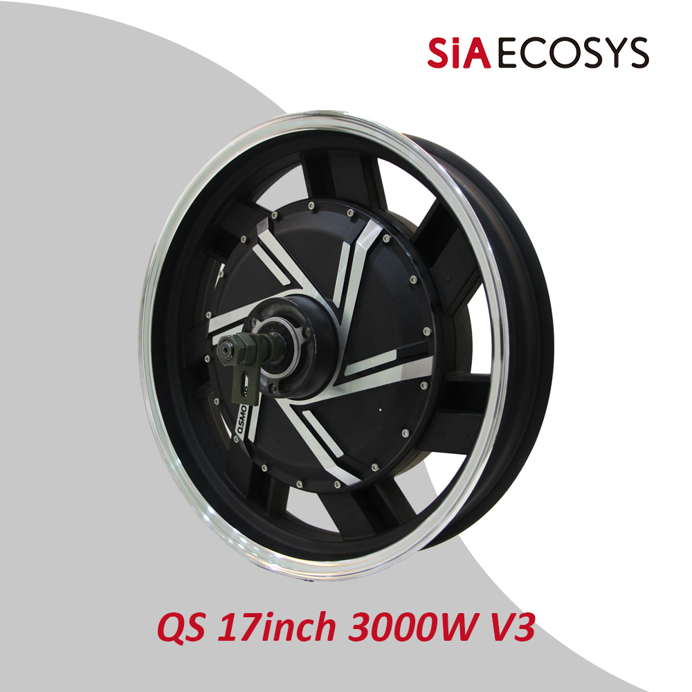 QSMOTOR QS273 17-inch 3000W V3 - огляд і ціна 17 Inch Motorcycle Rim Hub Motor 72V